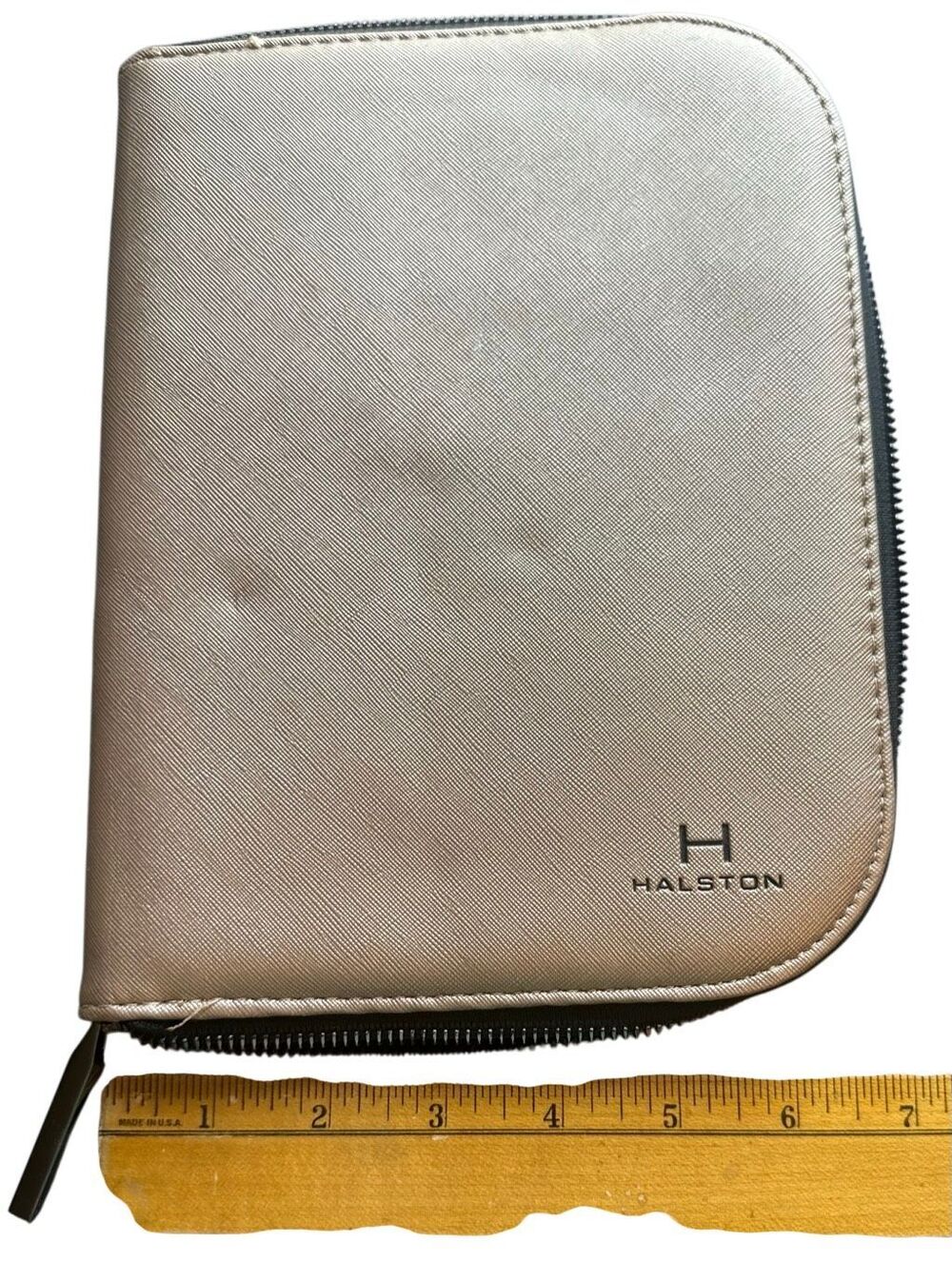 Halston Vintage Jewelry Case Gold New no tags